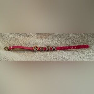 Leather Bracelet with Charms NWT